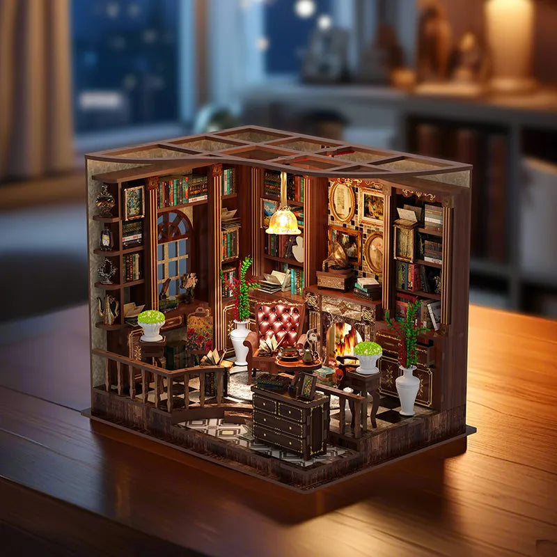 Kit de casa en miniatura Left Bank Study