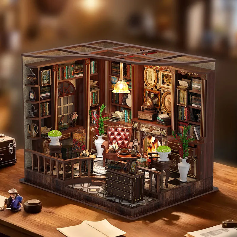Kit de casa en miniatura Left Bank Study