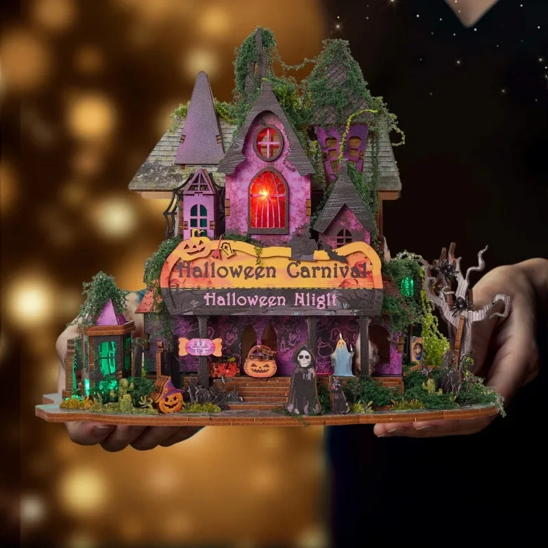 Kit de casa en miniatura para la noche de Halloween