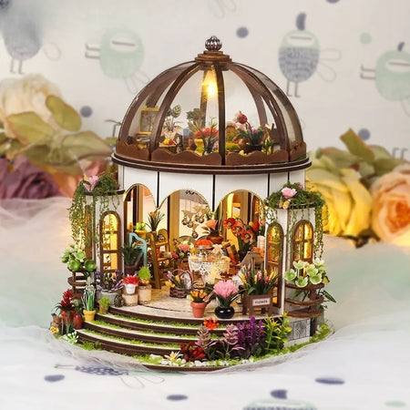 Kit de casa en miniatura de jardín colgante