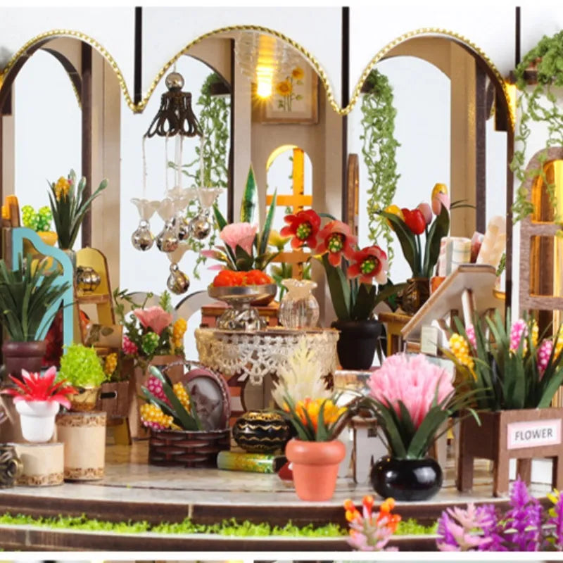 Kit de casa en miniatura de jardín colgante