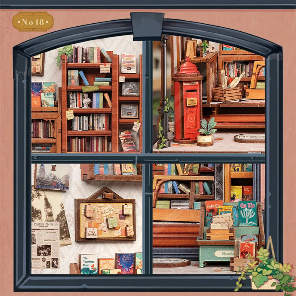 Kit de casa en miniatura Jack's Bookery