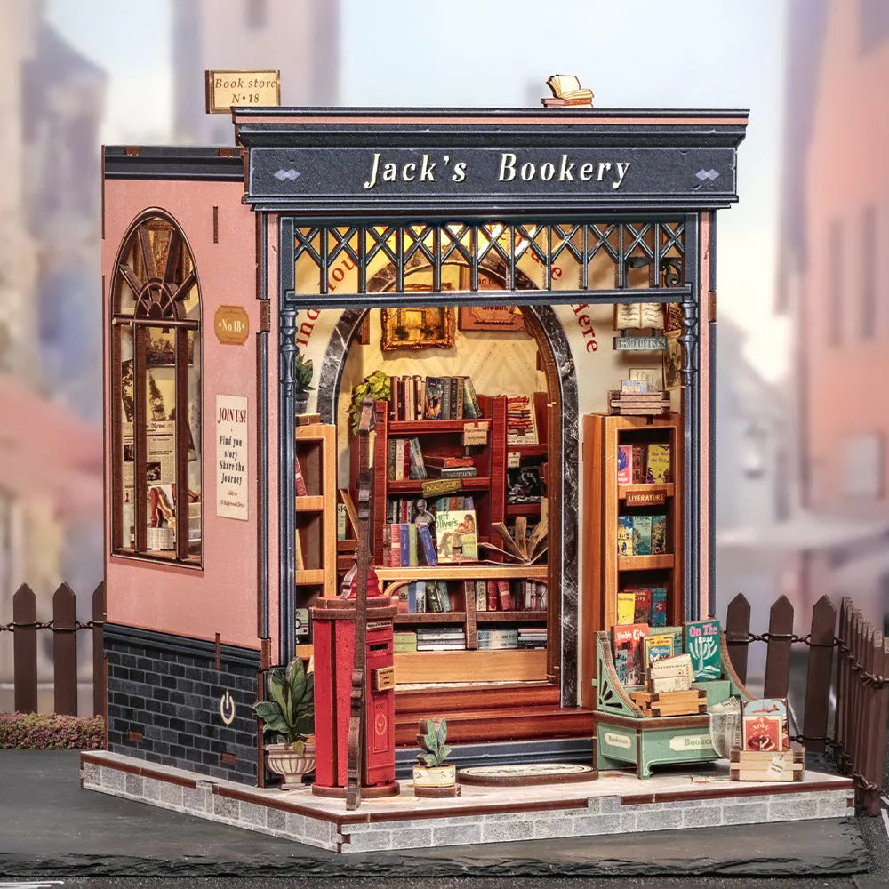 Kit de casa en miniatura Jack's Bookery