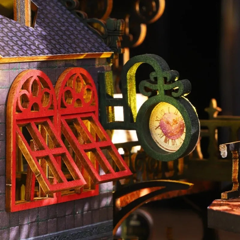 Kit de casa en miniatura Rail Track Secluded City