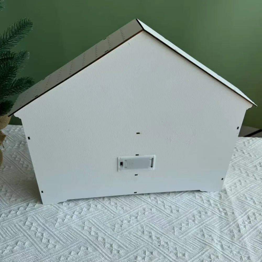 Calendario de Adviento de madera blanco