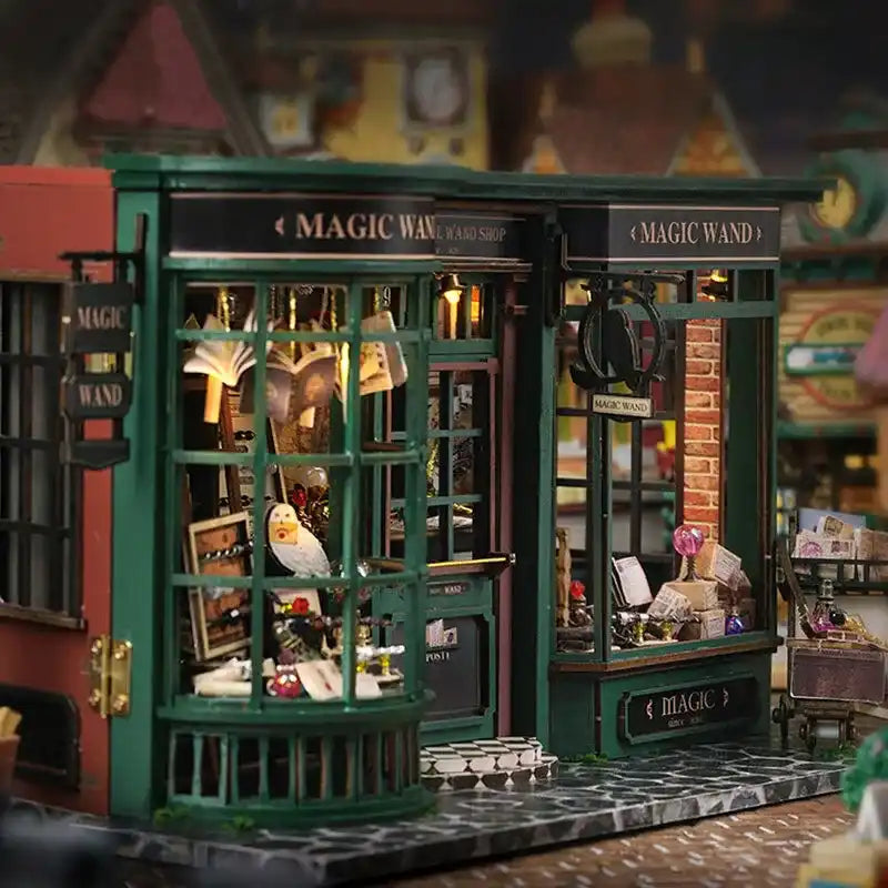 Kit de casa en miniatura «El gran emporio de las varitas mágicas»