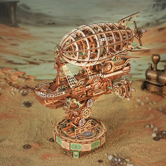 Rompecabezas de Madera 3D - Navegando en la Niebla