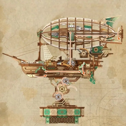 Rompecabezas de Madera 3D - Navegando en la Niebla