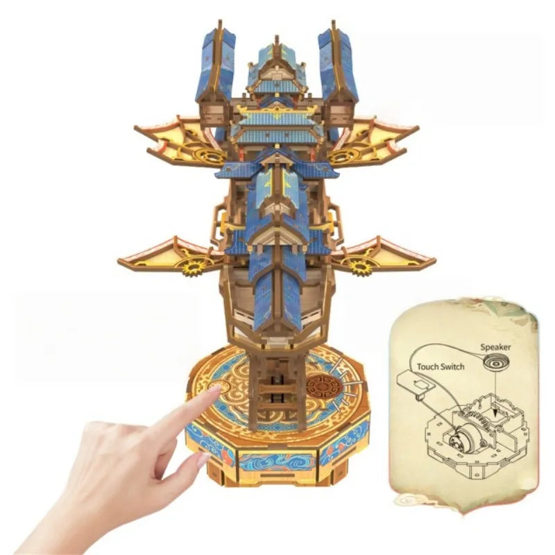 Puzzle de madera 3D - Viajero del viento