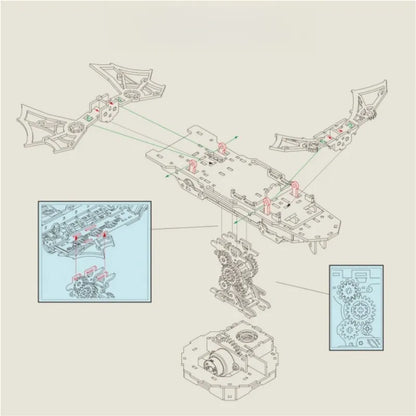 Puzzle de madera 3D - Viajero del viento