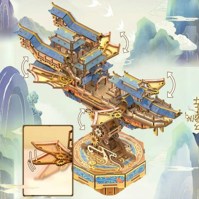 Puzzle de madera 3D - Viajero del viento