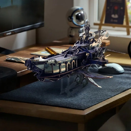 Puzzle de madera 3D - Arca de la ballena del universo