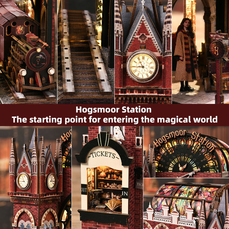 Kit de Book Nook de la Estación Hogsmoor