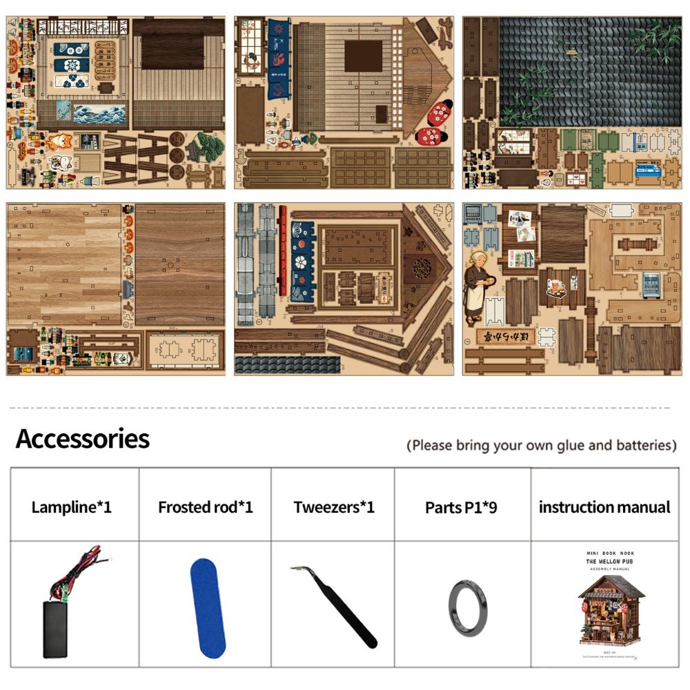 El kit de Book Nook «Mellow Pub»