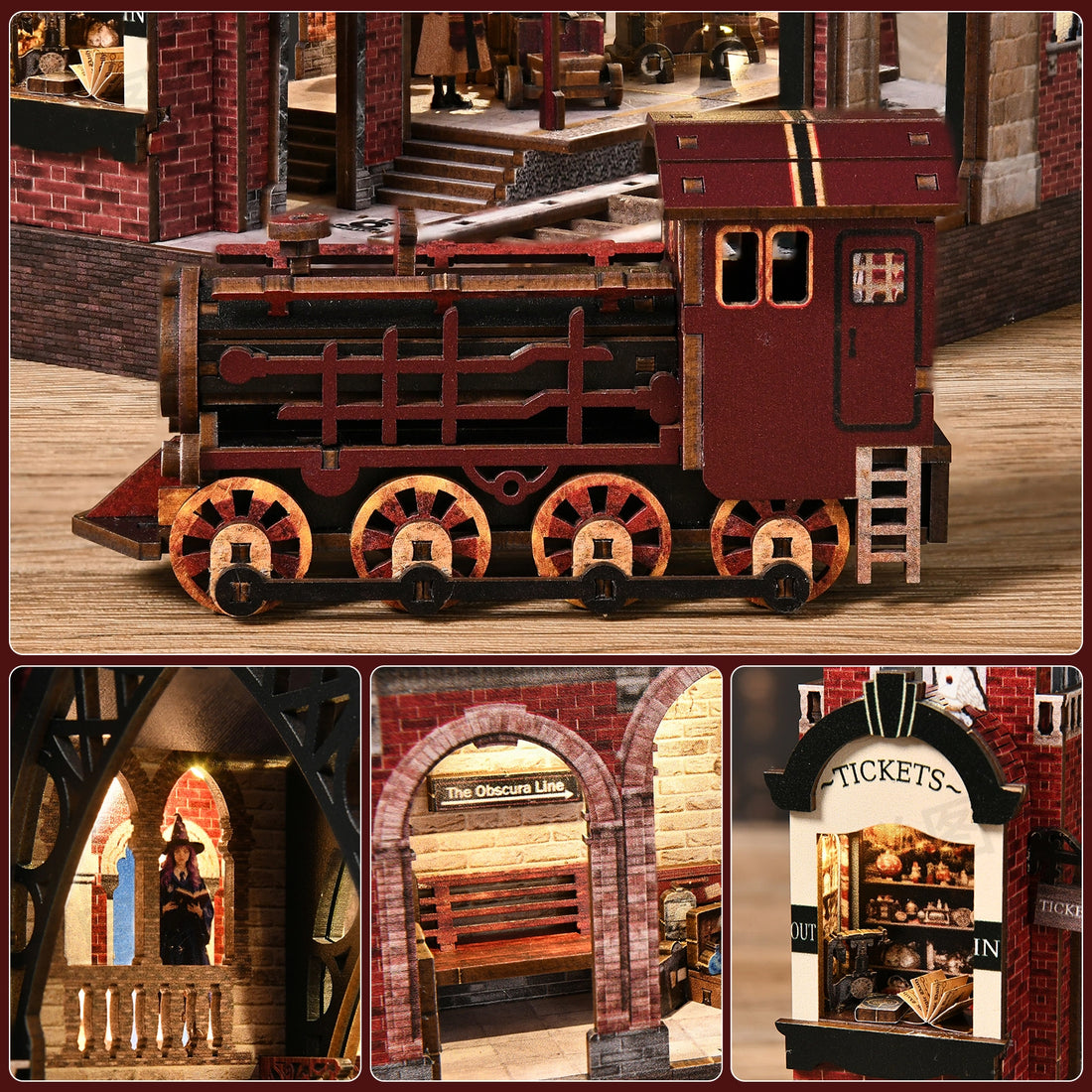 Kit de Book Nook de la Estación Hogsmoor