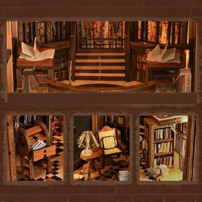 Kit de Book Nook de la Biblioteca de la Abadía