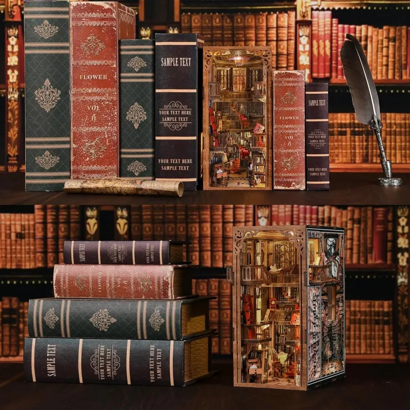 Kit de Book Nook de la Biblioteca de la Abadía