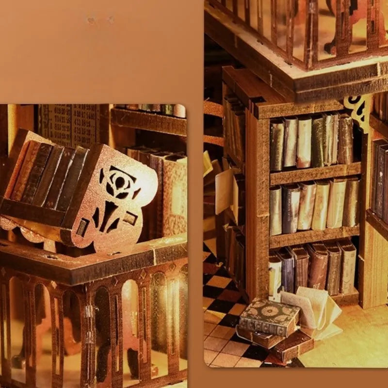 Kit de Book Nook de la Biblioteca de la Abadía