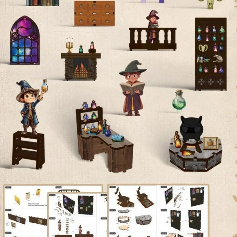 Kit de Book Nook «El libro del maestro de la alquimia»