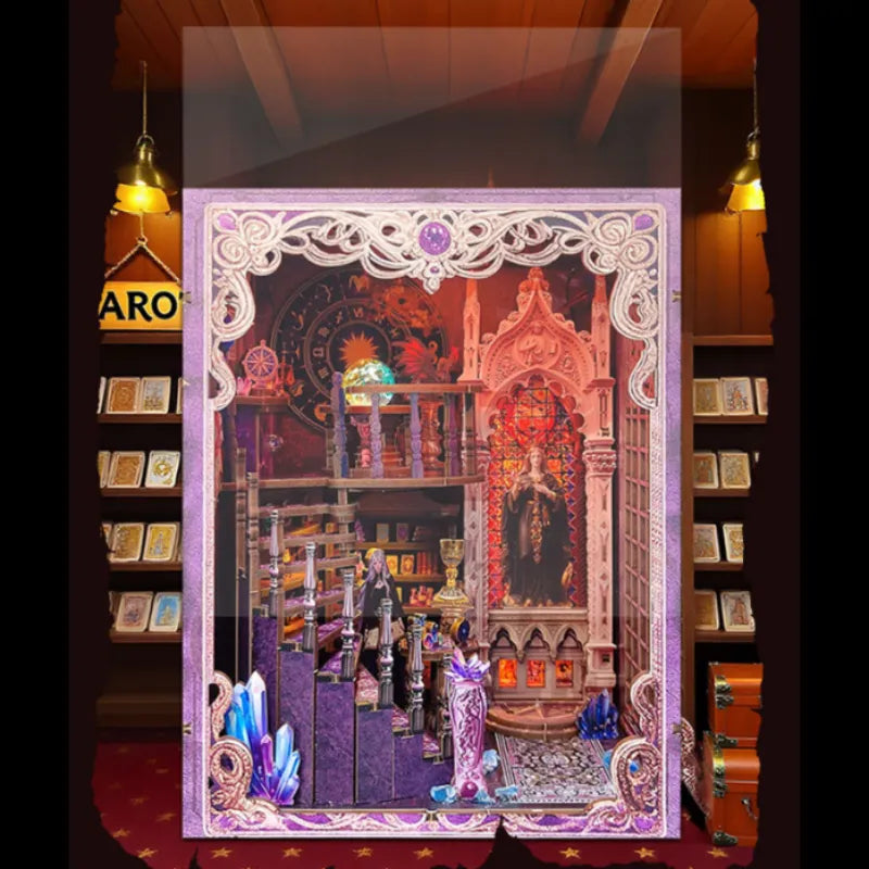 Kit de Book Nook de la Asociación de Adivinación con Tarot