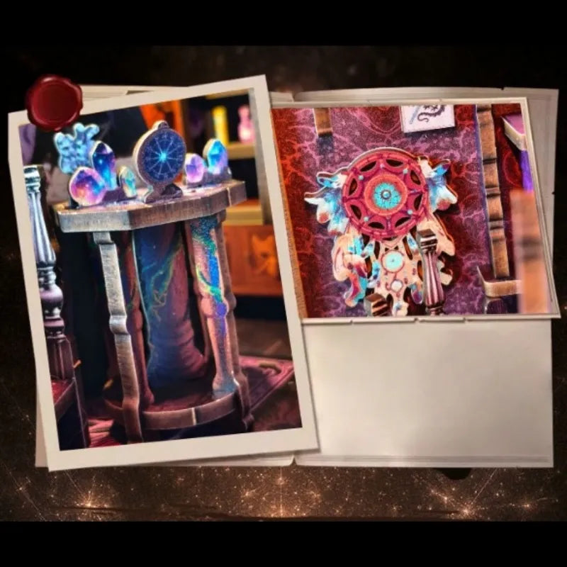 Kit de Book Nook de la Asociación de Adivinación con Tarot