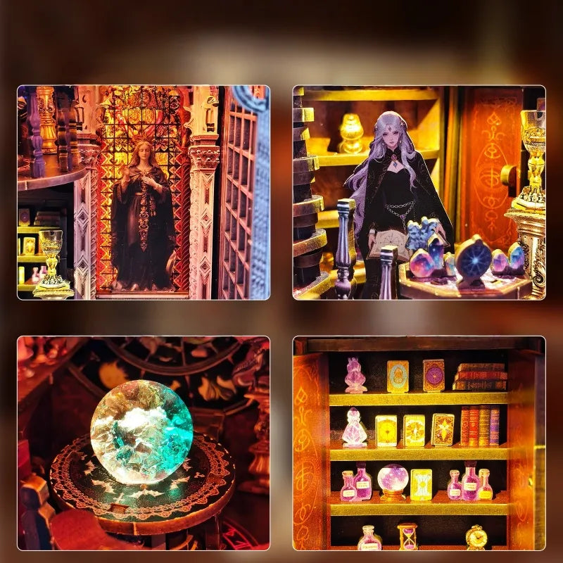 Kit de Book Nook de la Asociación de Adivinación con Tarot
