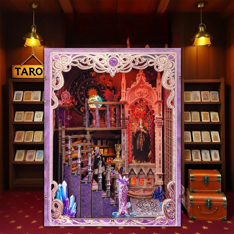 Kit de Book Nook de la Asociación de Adivinación con Tarot