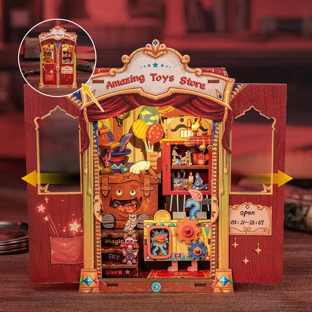 Kit de Book Nook Amazing Toys Store