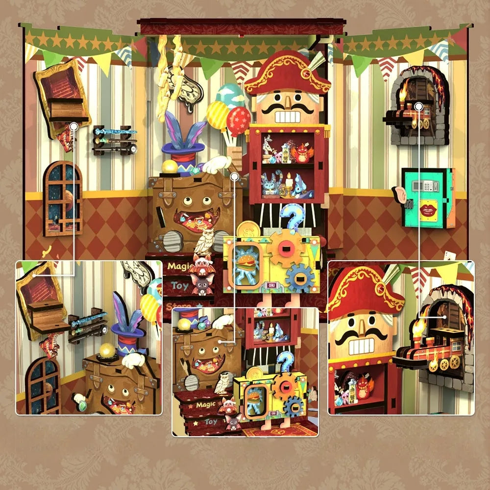 Kit de Book Nook Amazing Toys Store