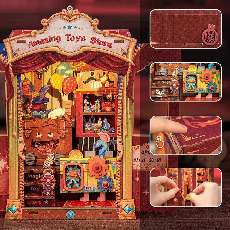 Kit de Book Nook Amazing Toys Store