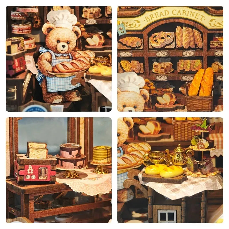 Kit de Book Nook de Panadería de Osos