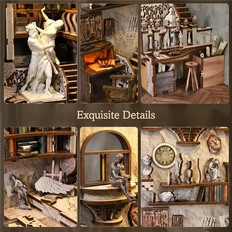 Kit de Book Nook del taller de escultura de Bernini