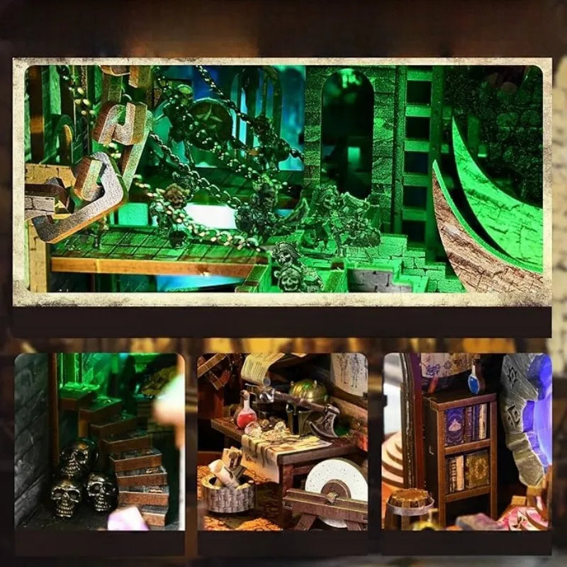Kit de Book Nook de Espada y Libro de Magia