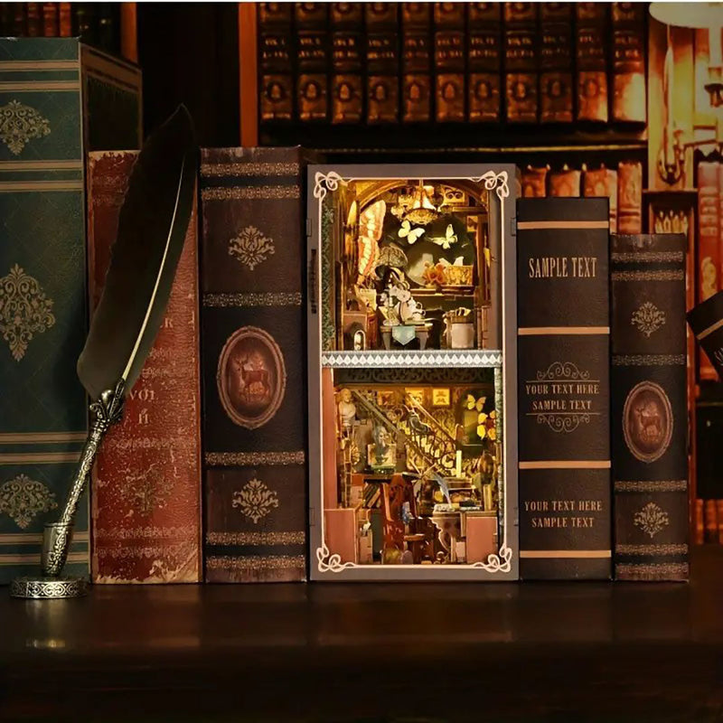 Kit de Book Nook para habitación de colección de mariposas