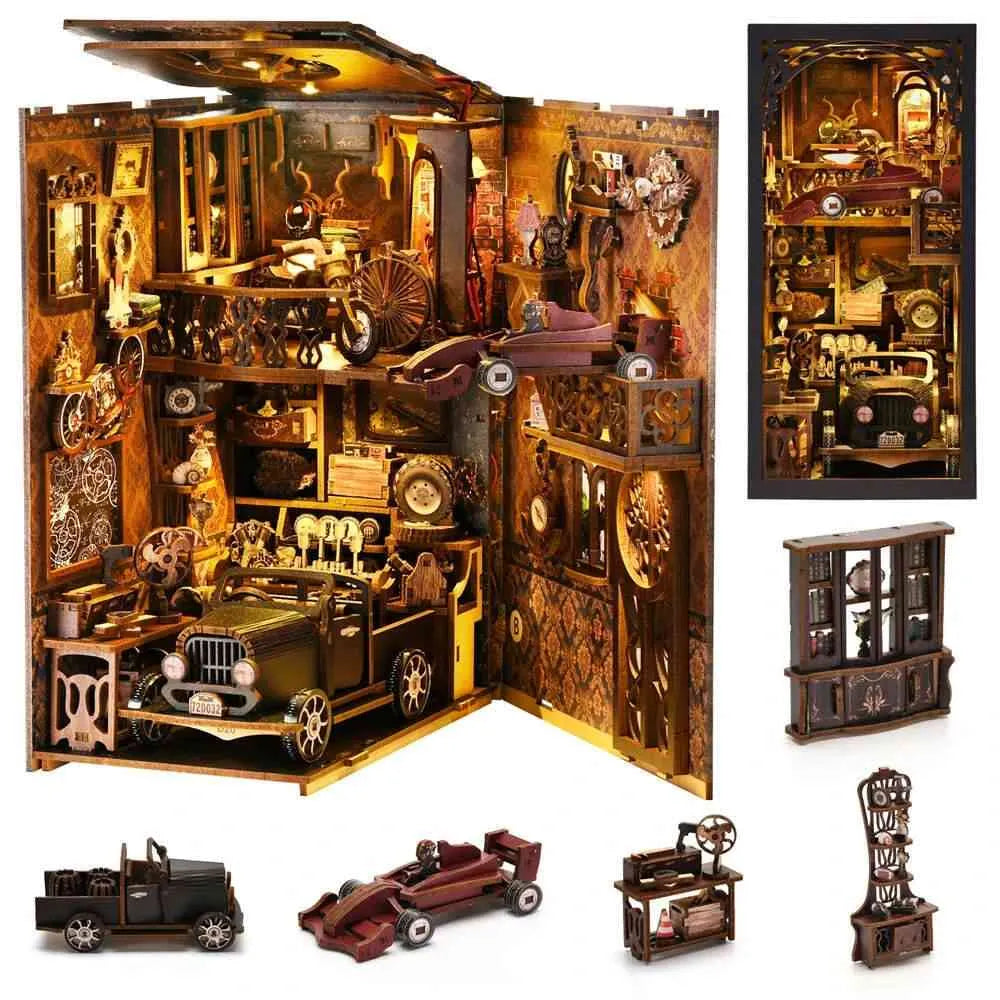 Kit de Book Nook de Carreras de Coches