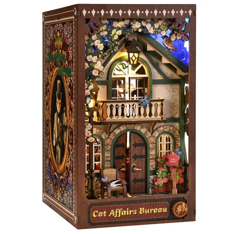 Kit de Book Nook «Oficina de Asuntos Felinos»