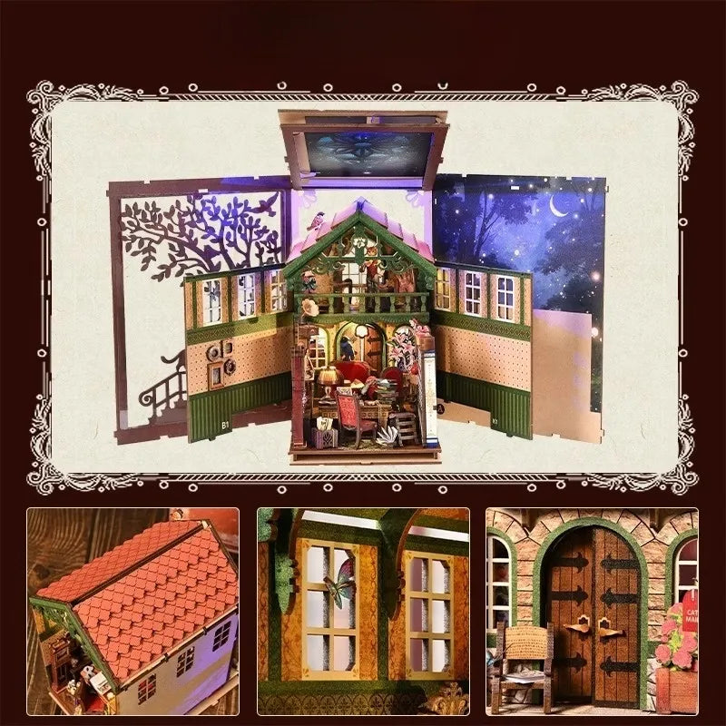 Kit de Book Nook «Oficina de Asuntos Felinos»