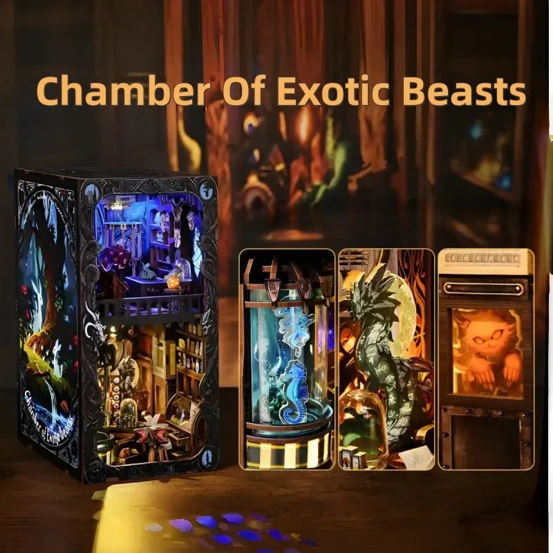 Kit de Book Nook Cámara de Bestias Exóticas