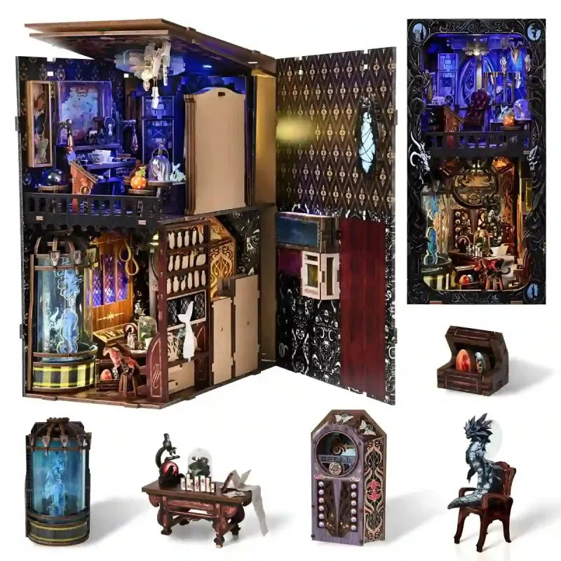 Kit de Book Nook Cámara de Bestias Exóticas