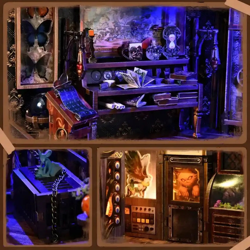 Kit de Book Nook Cámara de Bestias Exóticas