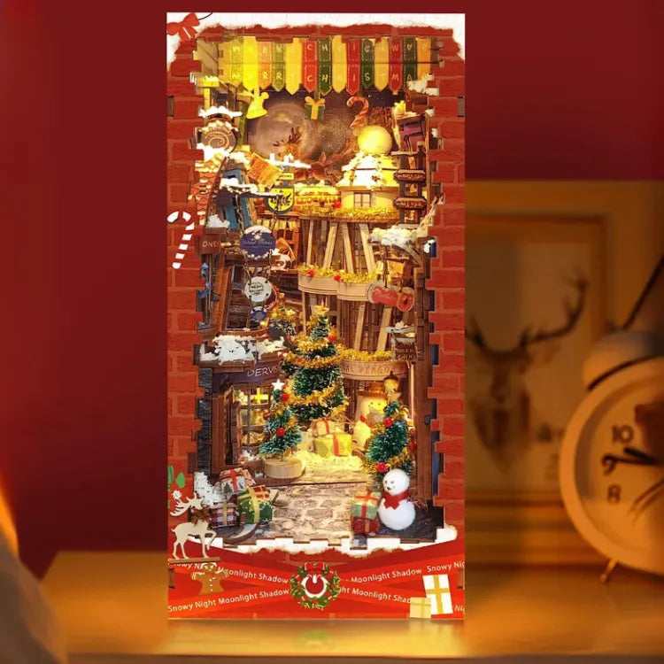 Kit de Book Nook Noche Nevada de Navidad