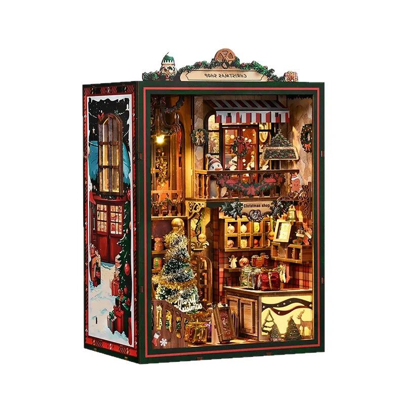 Kit de Book Nook de Tienda Navideña