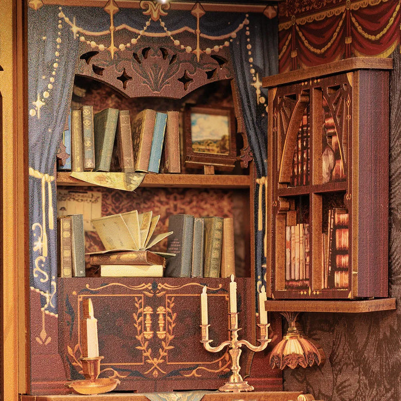 Kit de Book Nook «El estudio del conde Cat»