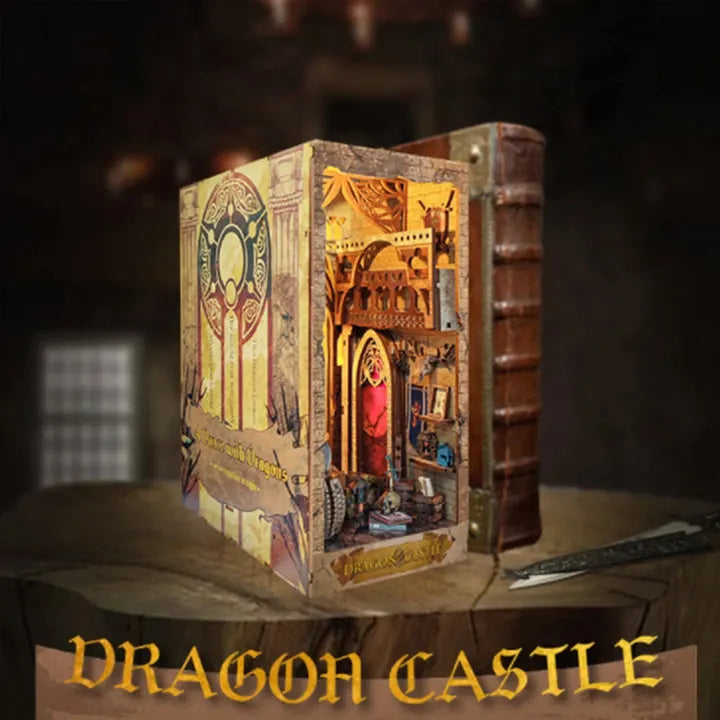 Kit de Book Nook Castillo del Dragón