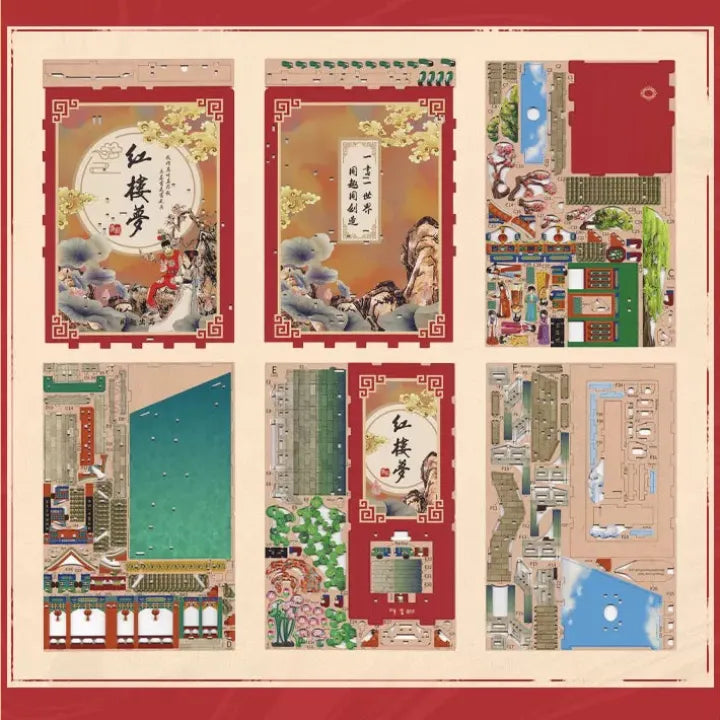 Book Nook - Sueño de Mansiones Rojas