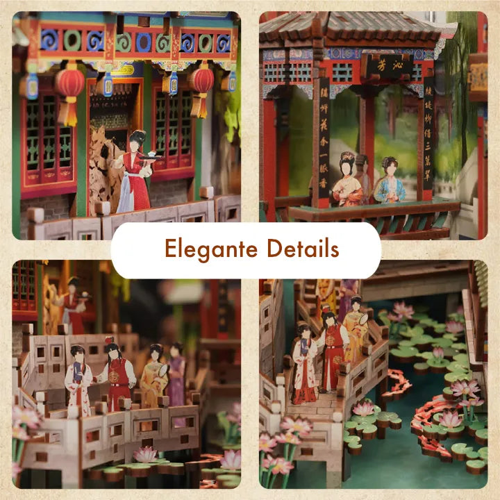 Book Nook - Sueño de Mansiones Rojas