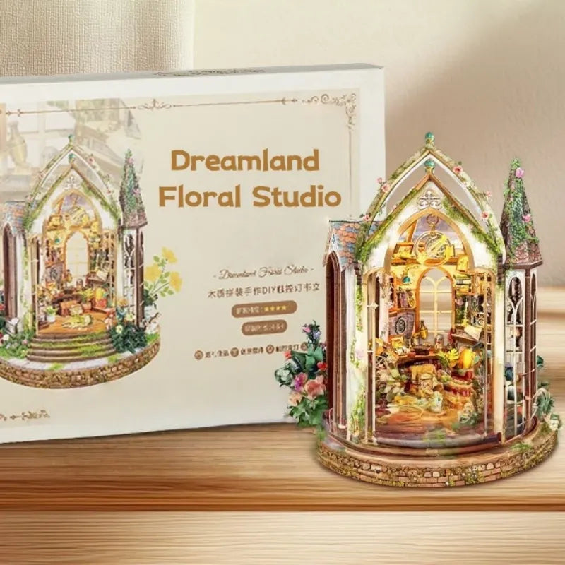 Kit de Book Nook de Estudio Floral de Dreamland