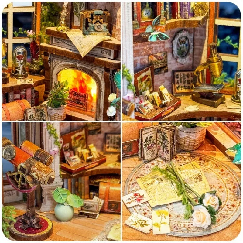 Kit de Book Nook de Estudio Floral de Dreamland