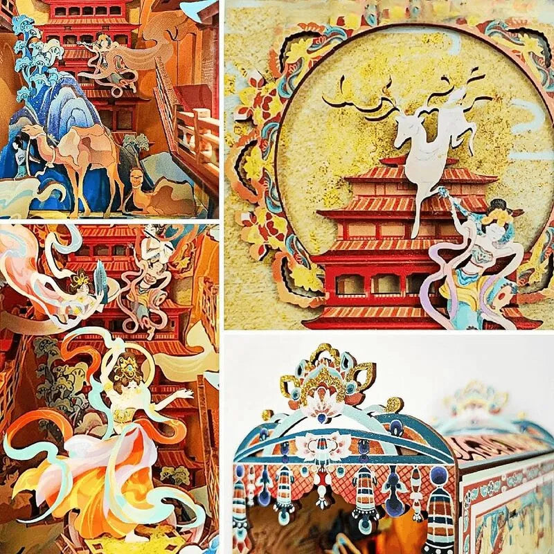 Kit de Book Nook de la Danza de Dunhuang