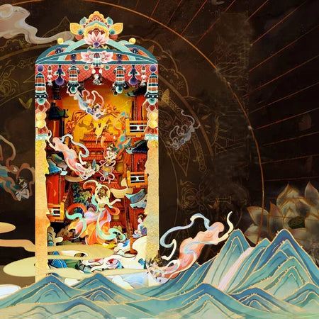 Kit de Book Nook de la Danza de Dunhuang